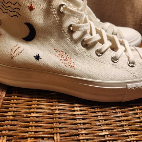 Converse Chuck Taylor All Star Platform It's Okay To Wander Sneakers Size 10 - Picture 10 of 16